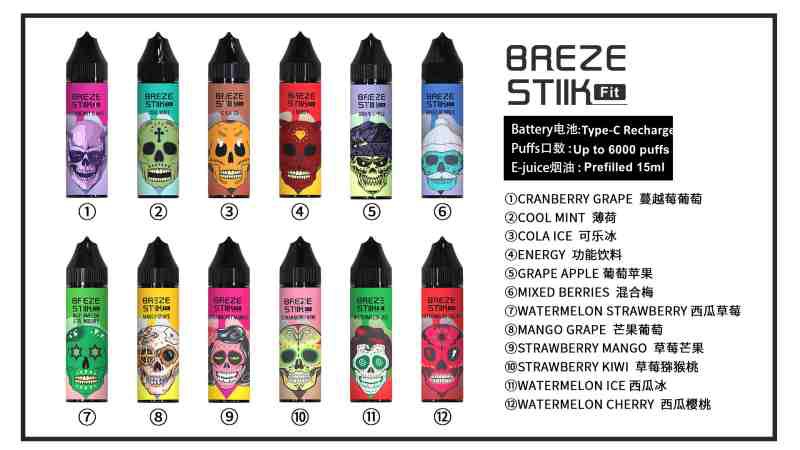 Breze Stiik Fit 6000 puffs--