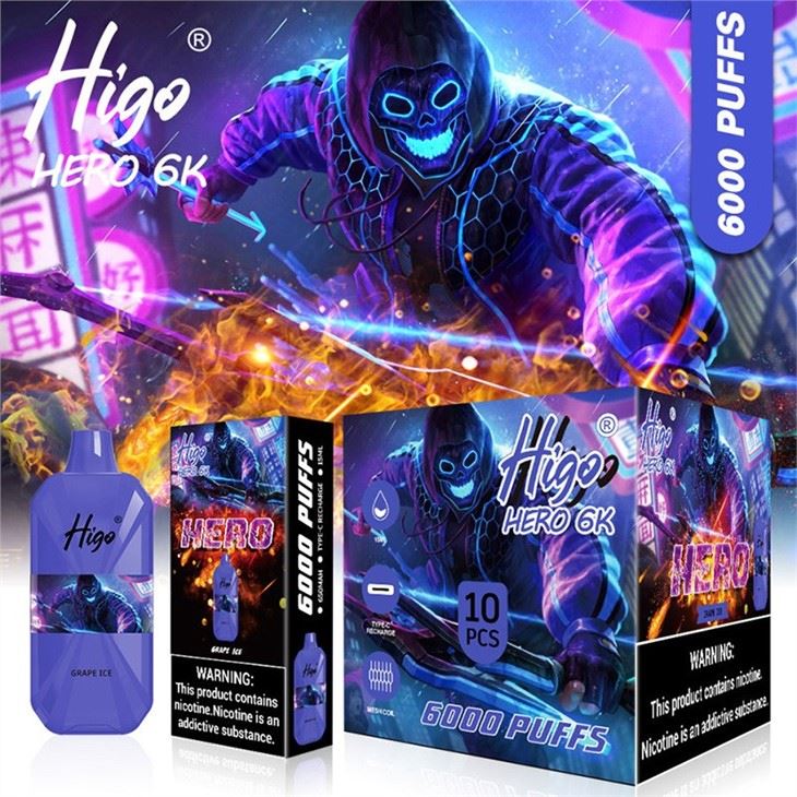 Higo HERO 6000 Electronic Cigarette disposable vape 7