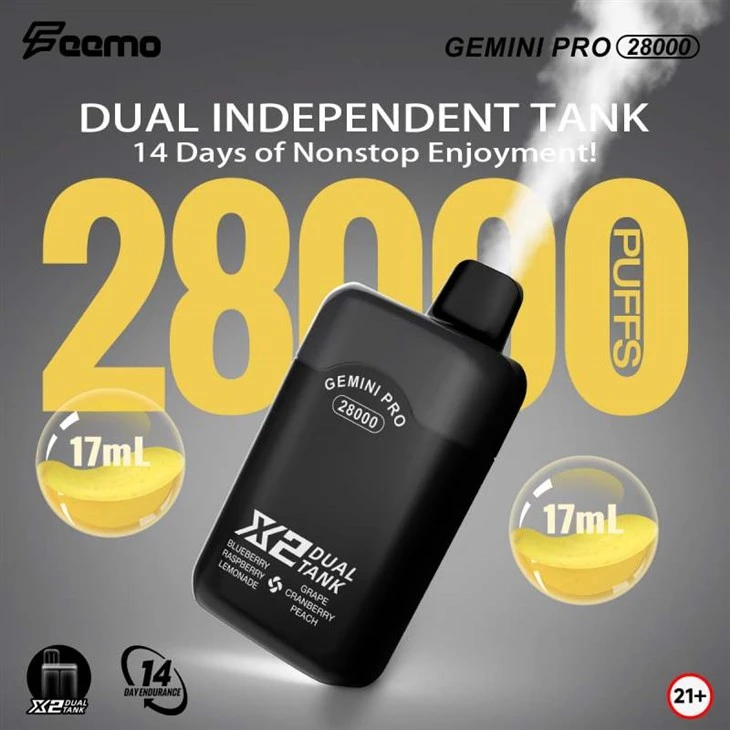 Femo Gemini Pro 28000 sbuffi Dual Sapore