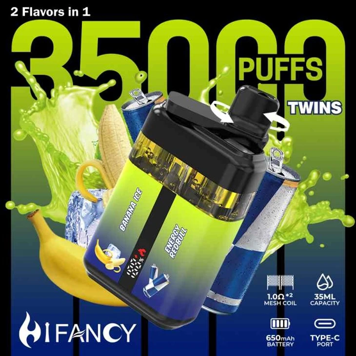 Twins Hifancy 35000 sbuffi VAPE DUAL FLIVORS