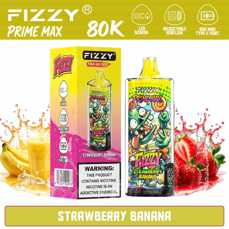 Fizzy 80K Prime Max-Strawberry Banana
