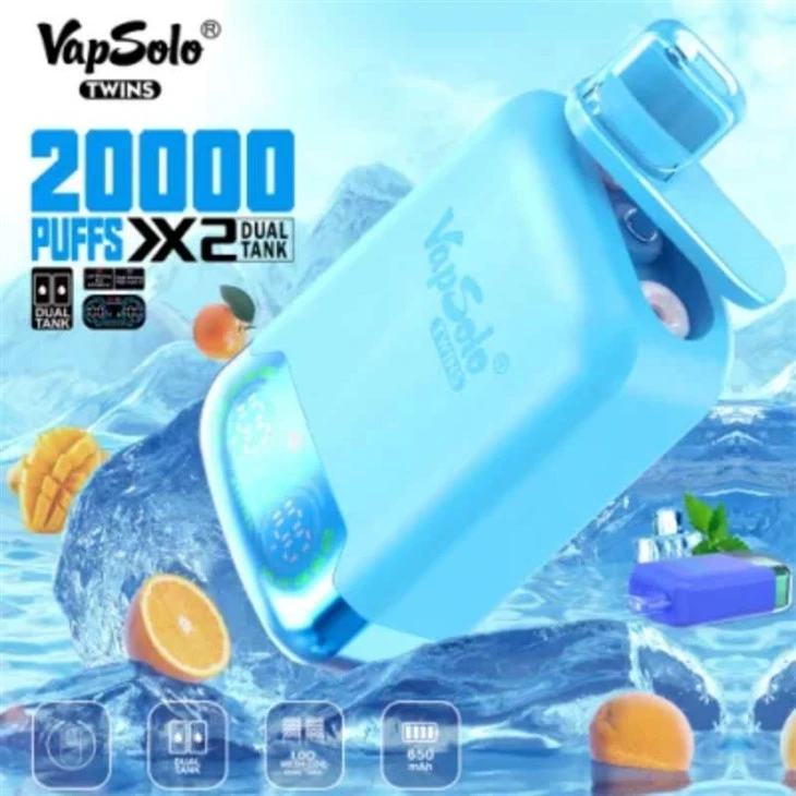 VapSolo Twins 20000 Doppio Gusto Vape